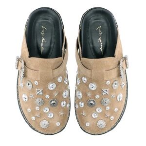 Brazilian Shoe Brand Luiza Barcelos Embelished Birken Clog
